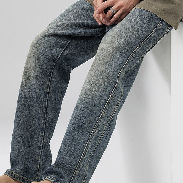 Men's Plus Size Loose Wide-leg Straight Pants