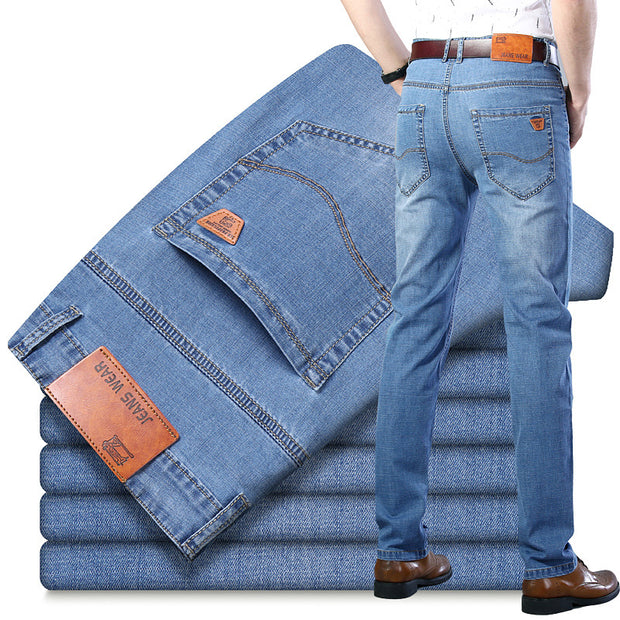Casual Korean-style Comfortable Stretch Straight Jeans