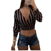 Women's Striped All-matching Top